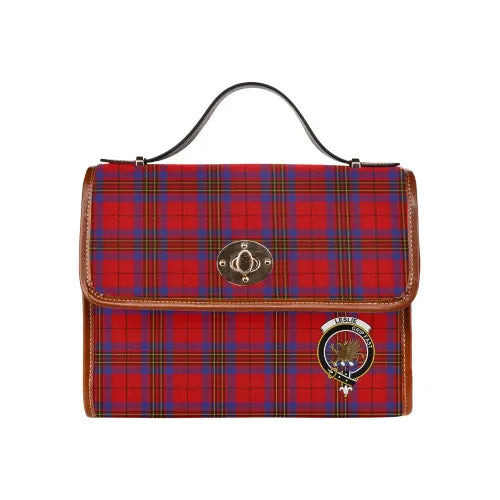 Scottish Leslie Clan Crest Tartan Waterproof Canvas Bag Tartan Plaid 2