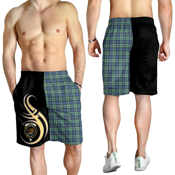 Scottish Leslie Hunting Ancient Clan Crest Tartan Believe in Me Men's Shorts