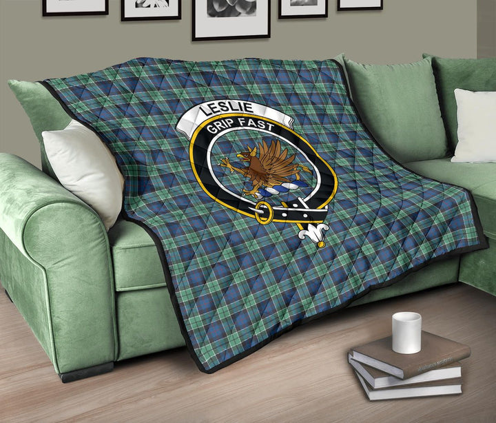Scottish Leslie Hunting Ancient Clan Crest Tartan Quilt Tartan Plaid 10