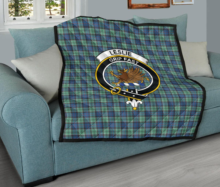 Scottish Leslie Hunting Ancient Clan Crest Tartan Quilt Tartan Plaid 11
