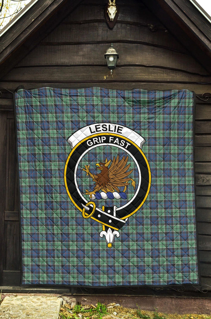 Scottish Leslie Hunting Ancient Clan Crest Tartan Quilt Tartan Plaid 3