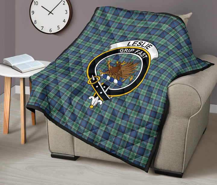 Scottish Leslie Hunting Ancient Clan Crest Tartan Quilt Tartan Plaid 9