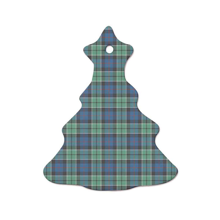 Scottish Leslie Hunting Ancient Clan Tartan Ceramic Ornament  Tree Shape Tartan Plaid