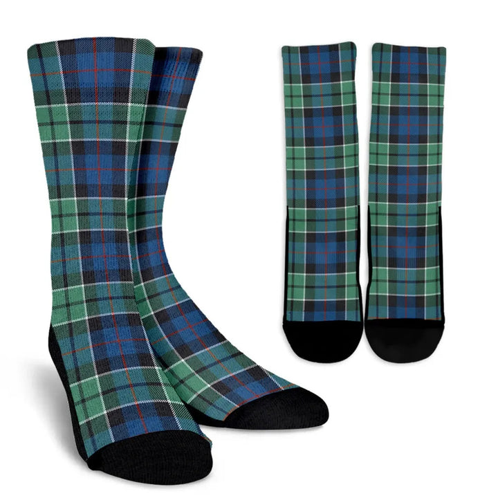 Scottish Leslie Hunting Ancient Clan Tartan Crew Socks