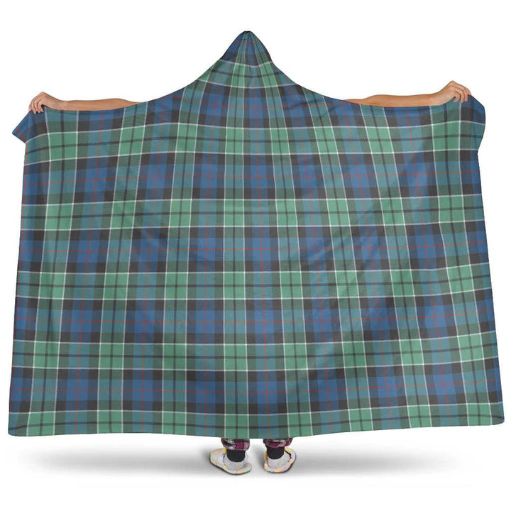 Scottish Leslie Hunting Ancient Clan Tartan Hooded Blanket Tartan Plaid 1