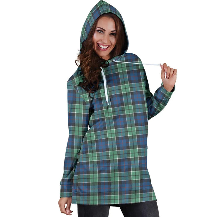 Scottish Leslie Hunting Ancient Clan Tartan Hoodie Dress
