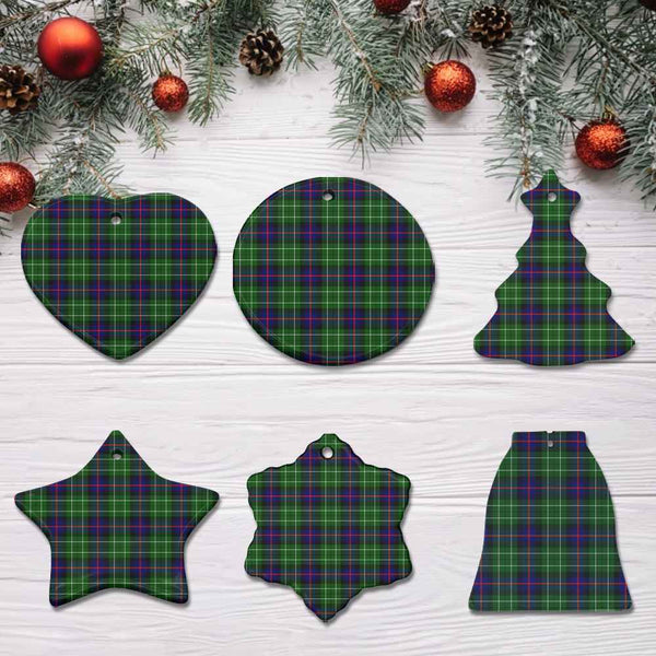 Scottish Leslie Hunting Clan Tartan Ceramic Ornament All Tartan Plaid