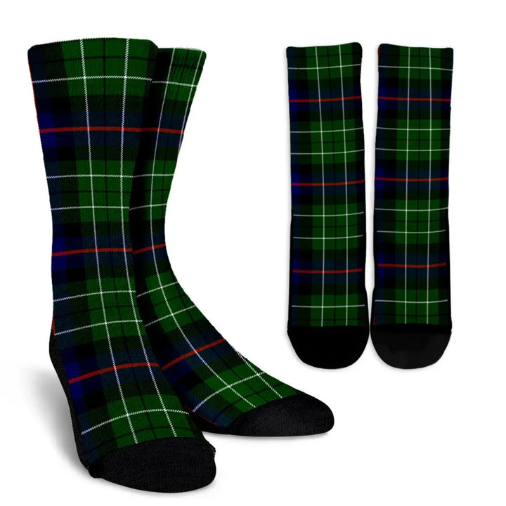 Scottish Leslie Hunting Clan Tartan Crew Socks