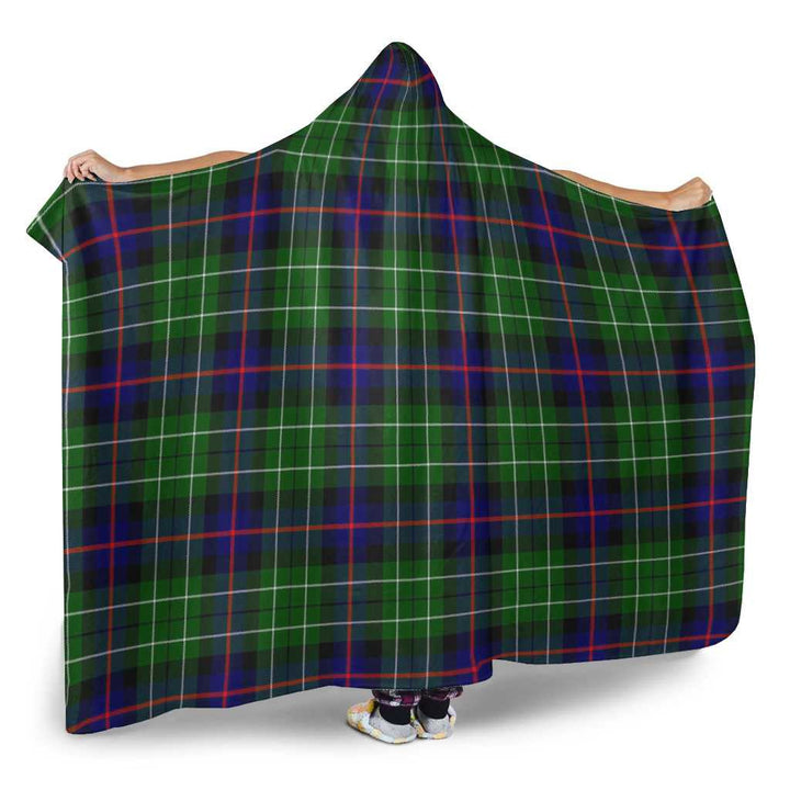 Scottish Leslie Hunting Clan Tartan Hooded Blanket Tartan Plaid 2