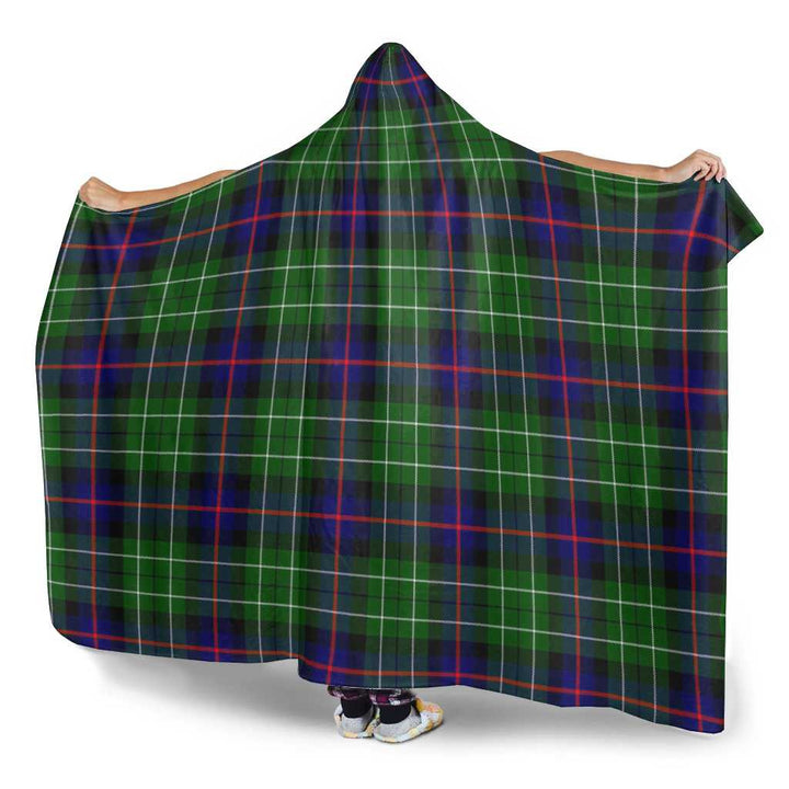 Scottish Leslie Hunting Clan Tartan Hooded Blanket Tartan Plaid 3
