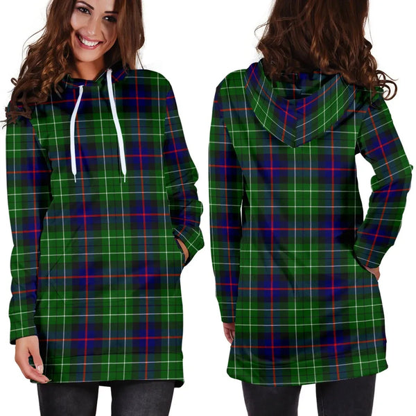 Scottish Leslie Hunting Clan Tartan Hoodie Dress