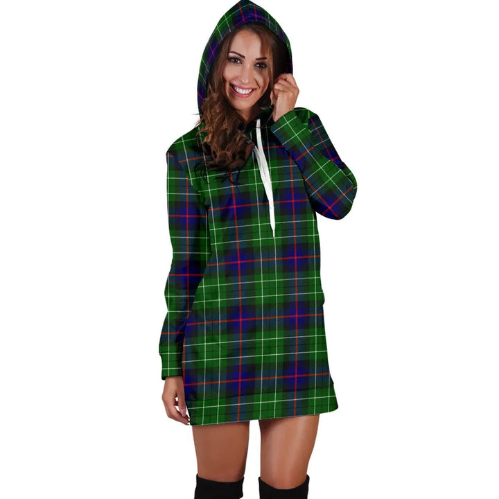 Scottish Leslie Hunting Clan Tartan Hoodie Dress