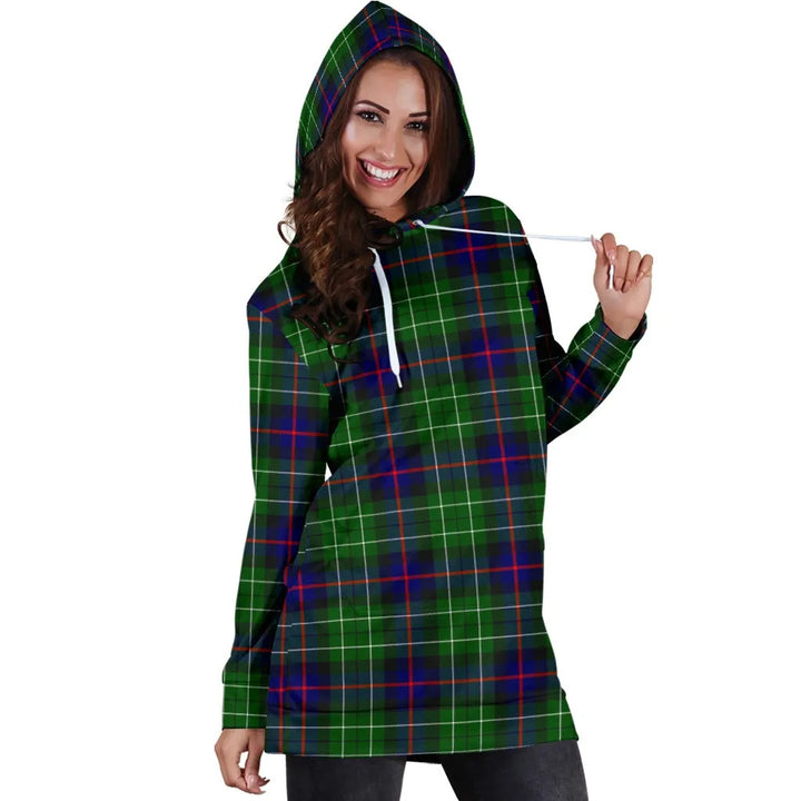 Scottish Leslie Hunting Clan Tartan Hoodie Dress