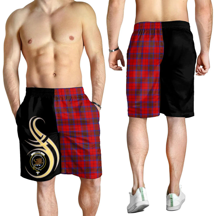 Scottish Leslie Modern Clan Crest Tartan Believe in Me Men's Shorts