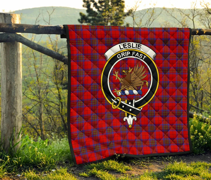 Scottish Leslie Modern Clan Crest Tartan Quilt Tartan Plaid 6