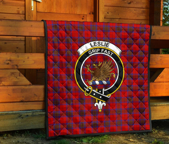 Scottish Leslie Modern Clan Crest Tartan Quilt Tartan Plaid 7