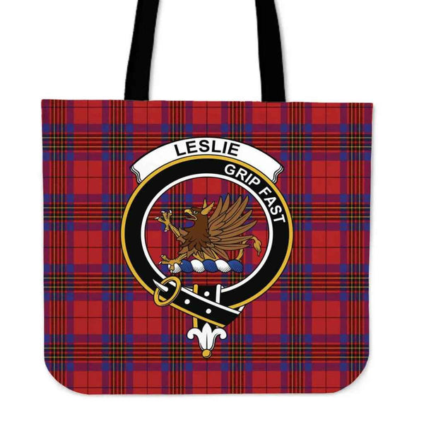 Scottish Leslie Modern Clan Crest Tartan Tote Bag Tartan Plaid
