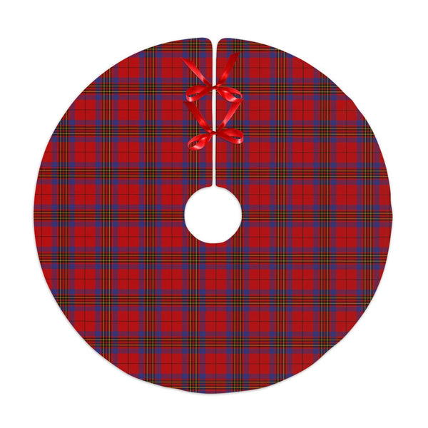 Scottish Leslie Modern Clan Tartan Christmas Tree Skirt No Tassels 1 Tartan Plaid