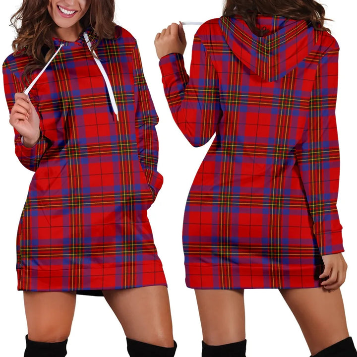 Scottish Leslie Modern Clan Tartan Hoodie Dress