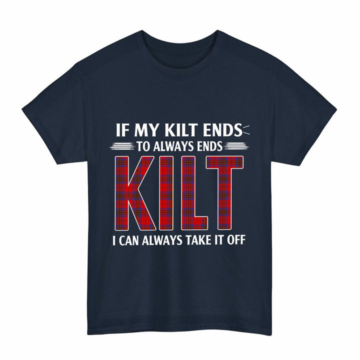 Scottish Leslie Modern Clan Tartan Kilt Pride T-Shirt Tartan Plaid Navy Color