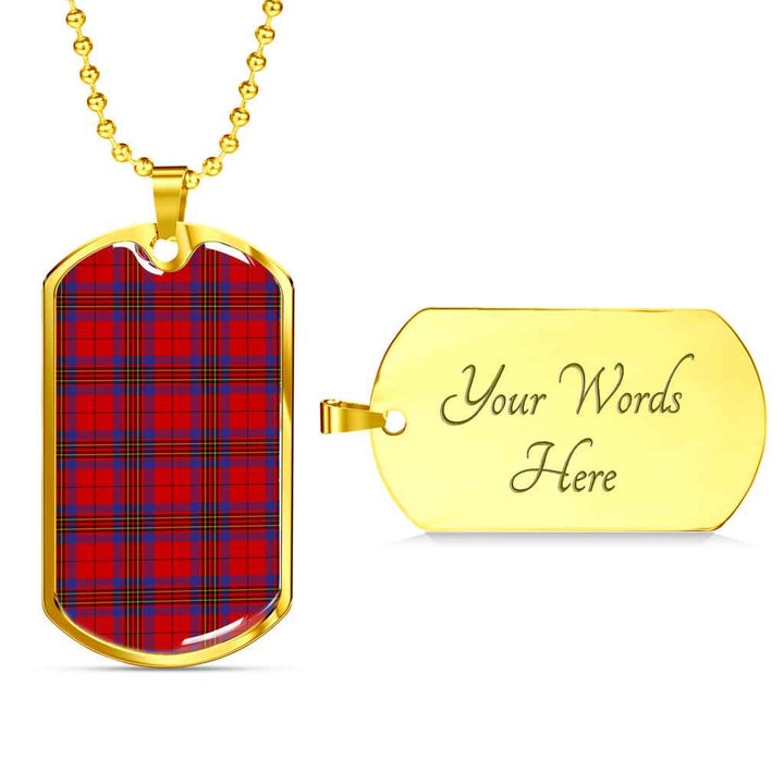 Scottish Leslie Modern Clan Tartan Military Dog Tag Necklace Tartan Plaid 4