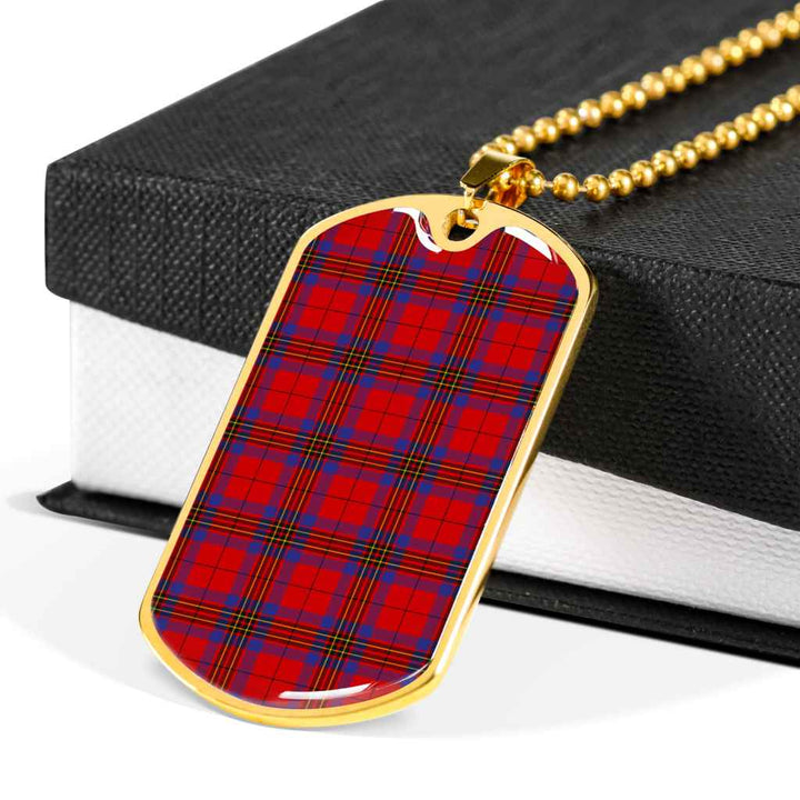 Scottish Leslie Modern Clan Tartan Military Dog Tag Necklace Tartan Plaid 6