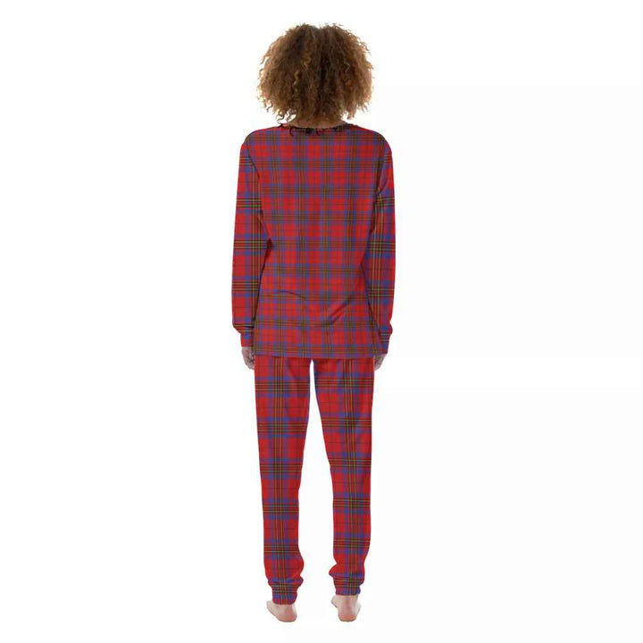 Scottish Leslie Modern Clan Tartan Pajama Set Women Back Side Tartan Plaid