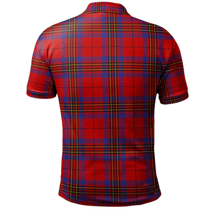 Scottish Leslie Modern Clan Tartan Polo Shirt Back Side Tartan Plaid