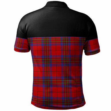 Scottish Leslie Modern Clan Tartan Polo Shirt - Horizontal Style Back Side Tartan Plaid