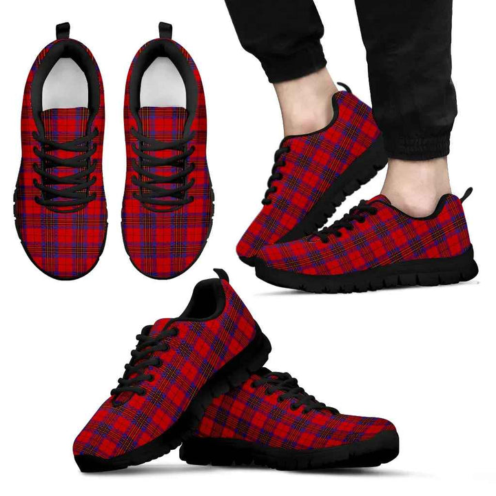 Scottish Leslie Modern Clan Tartan Sneakers Black Sole Tartan Plaid