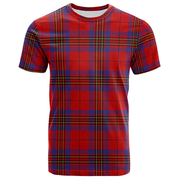 Scottish Leslie Modern Clan Tartan T-Shirt Front Side Tartan Plaid