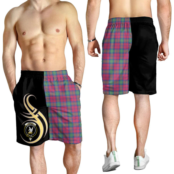 Scottish Lindsay Ancient Clan Crest Tartan Believe in Me Men's Shorts