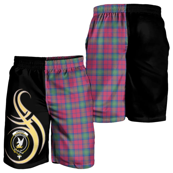 Scottish Lindsay Ancient Clan Crest Tartan Believe in Me Men's Shorts