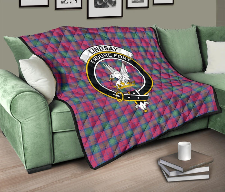 Scottish Lindsay Ancient Clan Crest Tartan Quilt Tartan Plaid 10