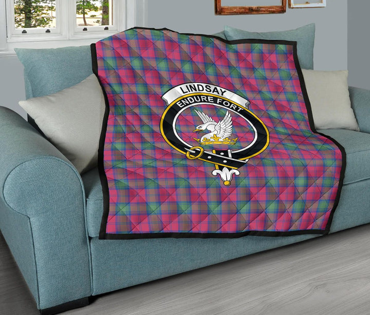 Scottish Lindsay Ancient Clan Crest Tartan Quilt Tartan Plaid 11