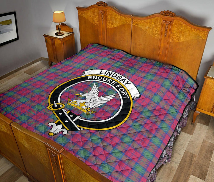Scottish Lindsay Ancient Clan Crest Tartan Quilt Tartan Plaid 12