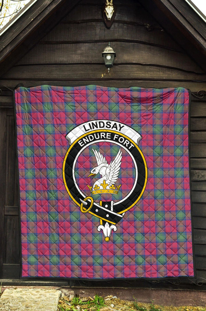 Scottish Lindsay Ancient Clan Crest Tartan Quilt Tartan Plaid 3