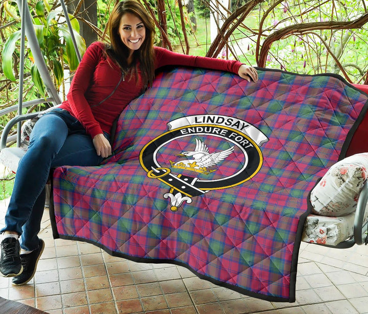 Scottish Lindsay Ancient Clan Crest Tartan Quilt Tartan Plaid 5