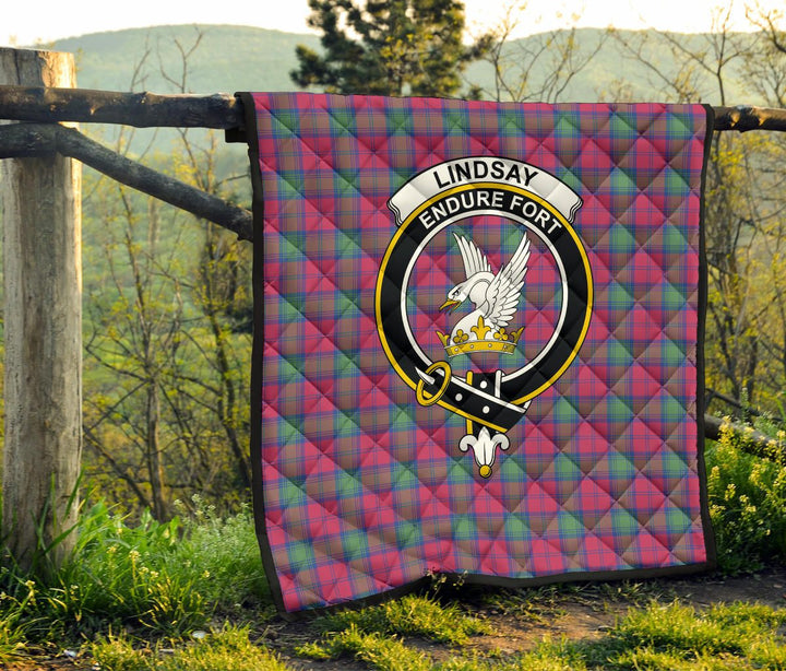 Scottish Lindsay Ancient Clan Crest Tartan Quilt Tartan Plaid 6
