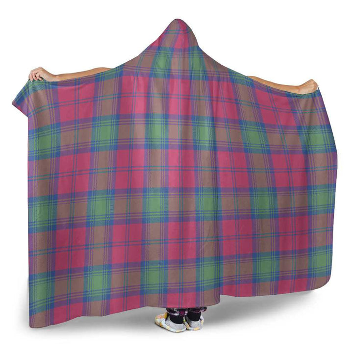 Scottish Lindsay Ancient Clan Tartan Hooded Blanket Tartan Plaid 2