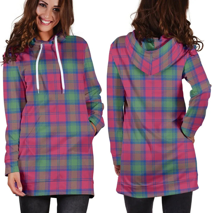 Scottish Lindsay Ancient Clan Tartan Hoodie Dress