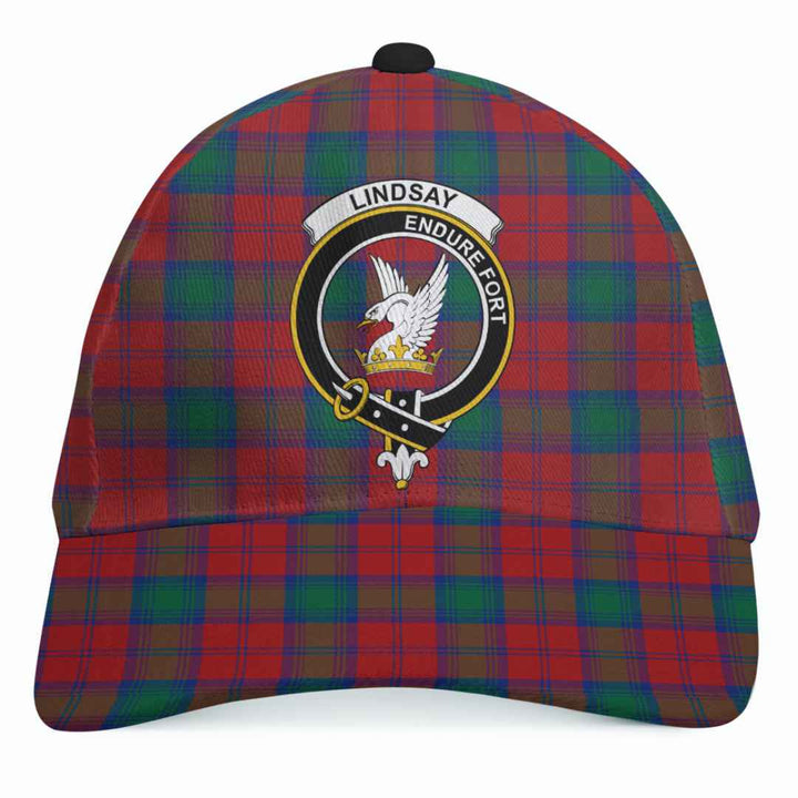 Scottish Lindsay Clan Crest Tartan Cap Tartan Plaid 1