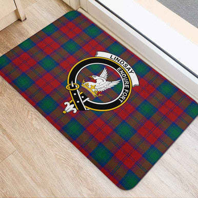 Scottish Lindsay Clan Crest Tartan Door Mat Tartan Plaid 2