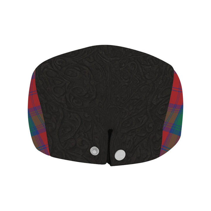 Scottish Lindsay Clan Crest Tartan Flat Cap - Scratch Style Tartan Plaid 4