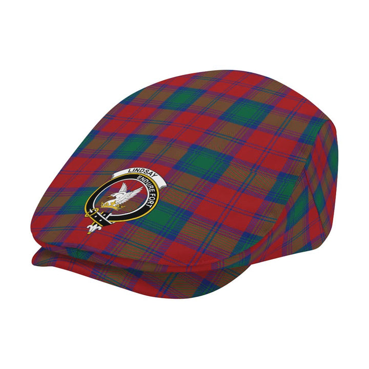 Scottish Lindsay Clan Crest Tartan Flat Cap Tartan Plaid 2