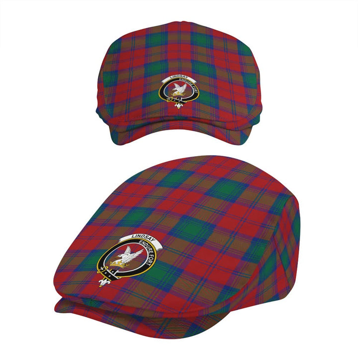 Scottish Lindsay Clan Crest Tartan Flat Cap Tartan Plaid 5