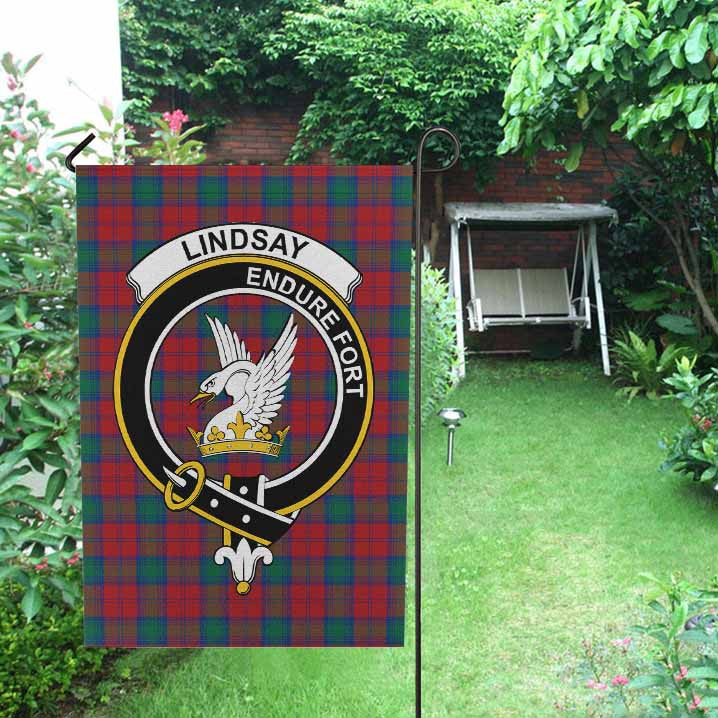 Scottish Lindsay Clan Crest Tartan Garden Flag Tartan Plaid 2