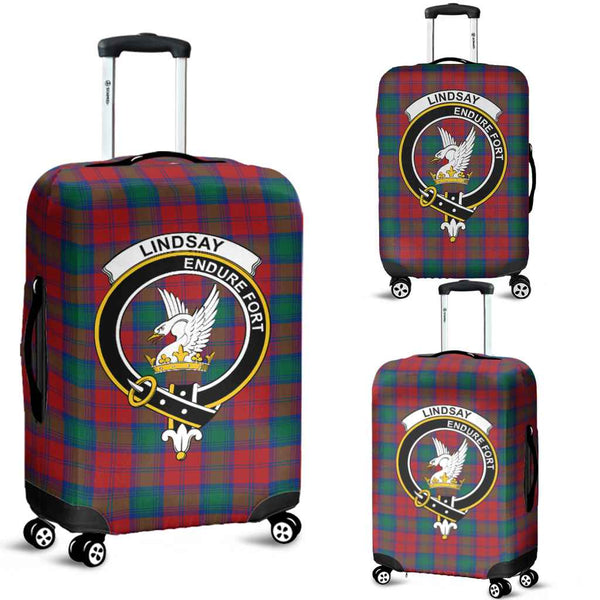 Scottish Lindsay Clan Crest Tartan Luggage Cover Tartan Plaid 1