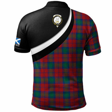 Scottish Lindsay Clan Crest Tartan Polo Shirt - Scotland Forever Style Back Side Tartan Plaid