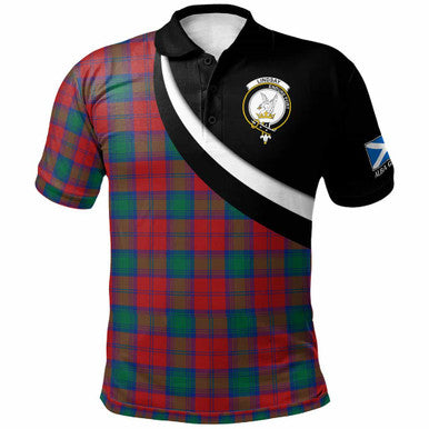 Scottish Lindsay Clan Crest Tartan Polo Shirt - Scotland Forever Style Front Side Tartan Plaid